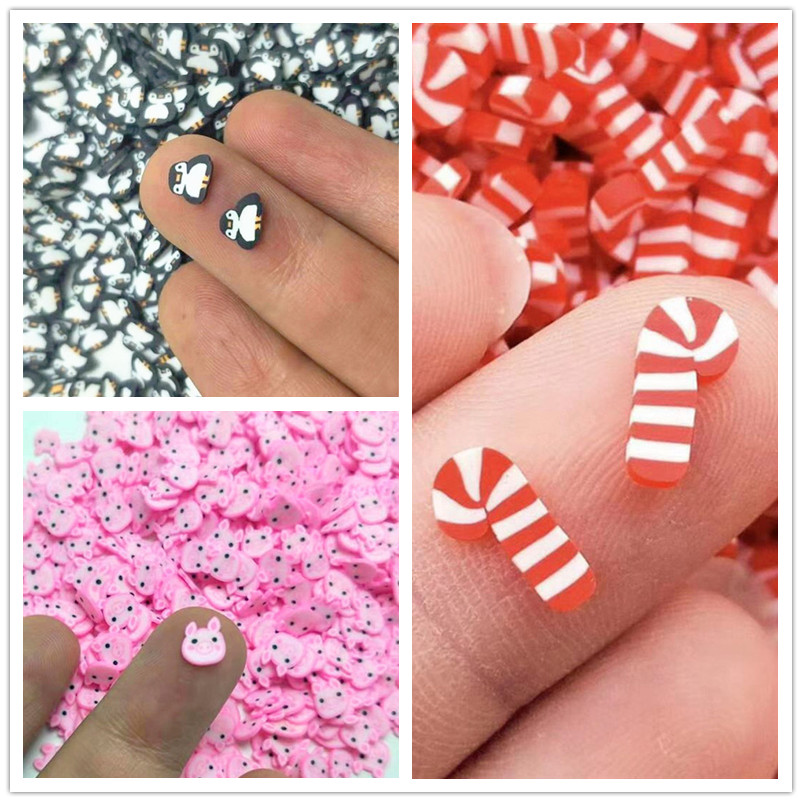 20g 폴리머 소프트 클레이 크리스마스 쿠키 맨 펭귄  - Nail Art Xmas Design 리뷰 및 가격