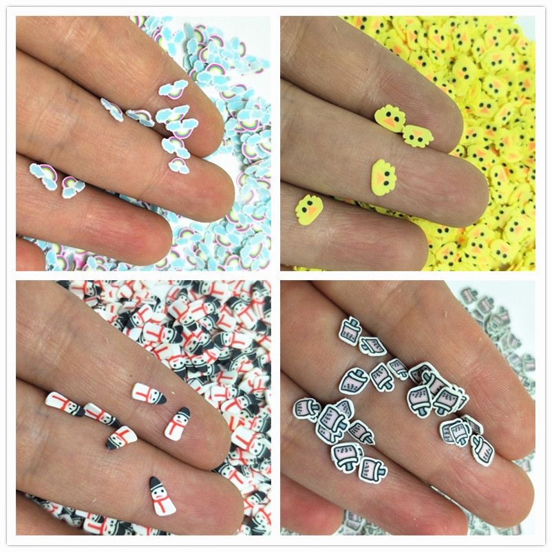 20g 폴리머 소프트 클레이 크리스마스 쿠키 맨 펭귄  - Nail Art Xmas Design 리뷰 및 가격
