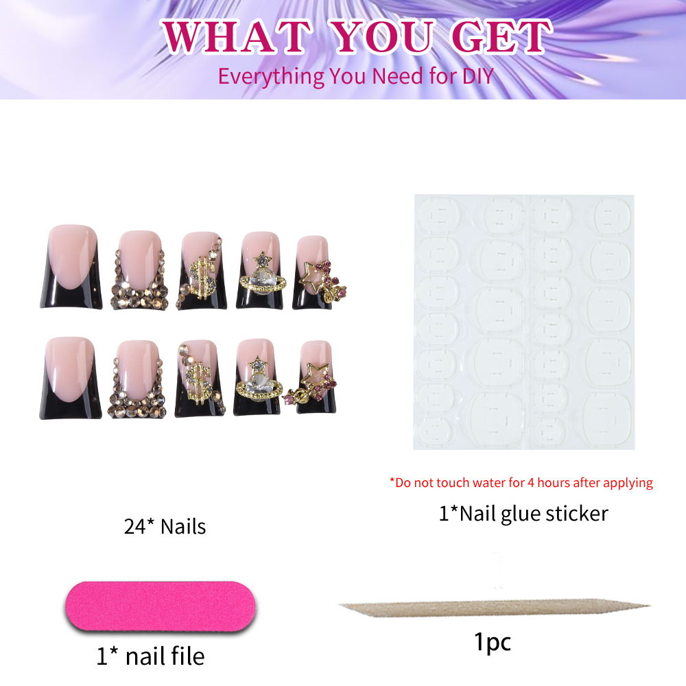 Y2K 스타일의 덕빌 모양 프렌치 프레스 스타일 네일  - Nail Art Y2K 리뷰 및 가격