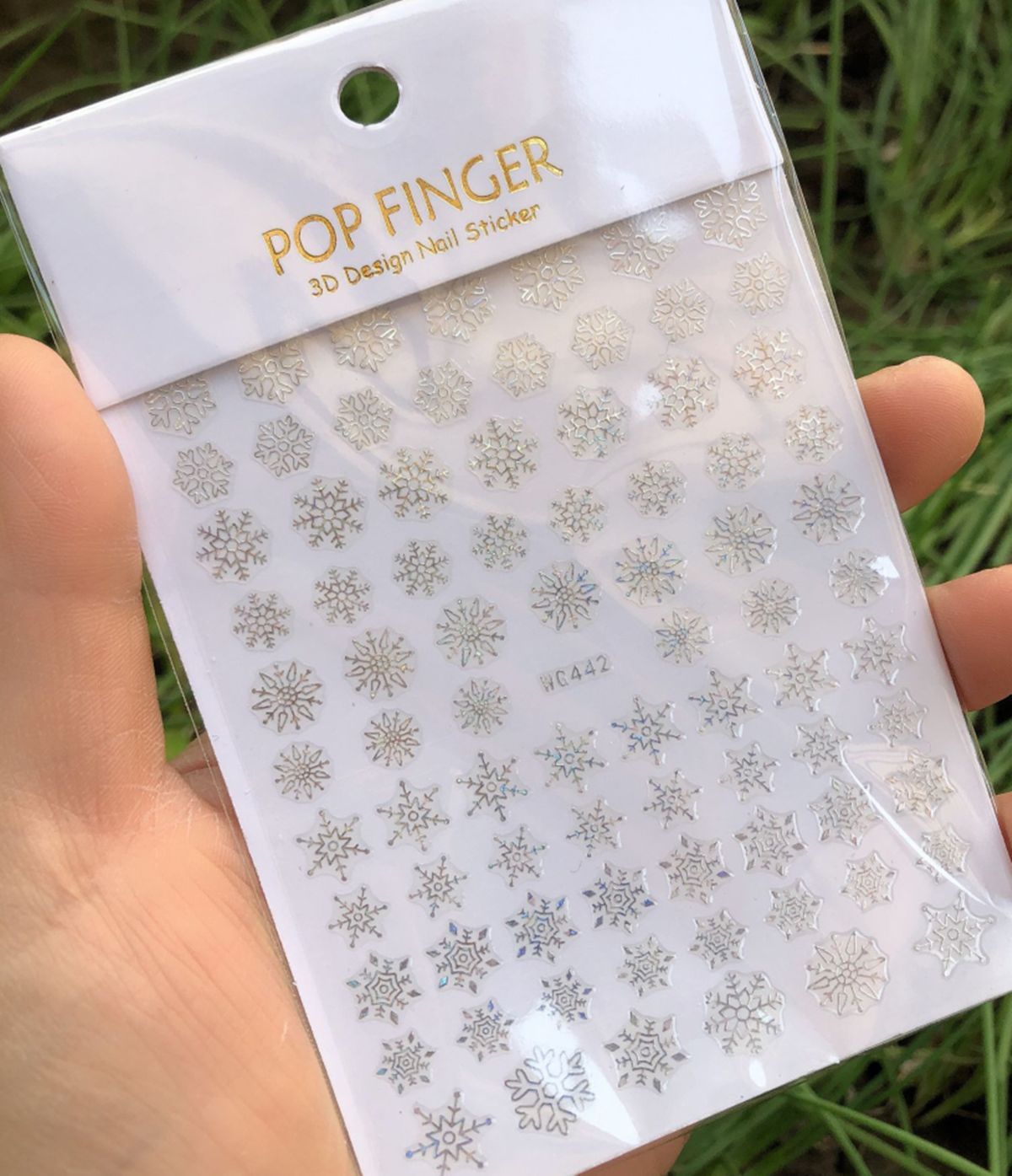 Holographics 실버 눈송이 3D 크리스마스 네 - Nail Art Xmas Design 리뷰 및 가격