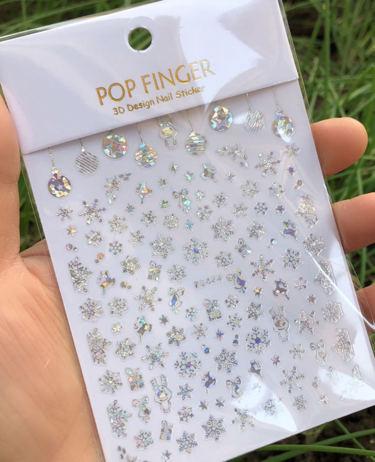 Holographics 실버 눈송이 3D 크리스마스 네 - Nail Art Xmas Design 리뷰 및 가격