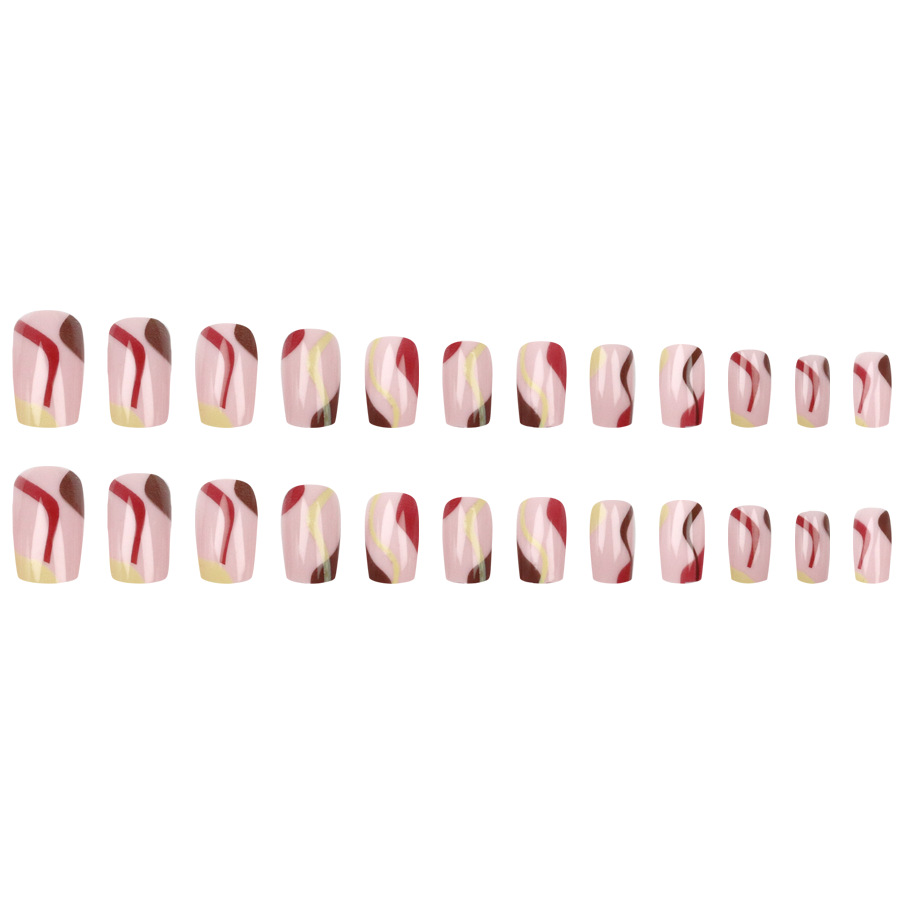 여성용 짧은 중간 길이 인조 손톱 Y2K 그라데이션 블 - Nail Art Y2K 리뷰 및 가격